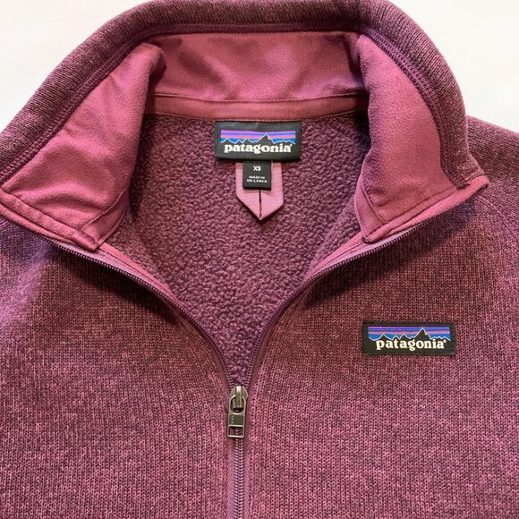 Patagonia Better Sweater 1/4-Zip Fleece in heathered plum - Picture 5 of 6